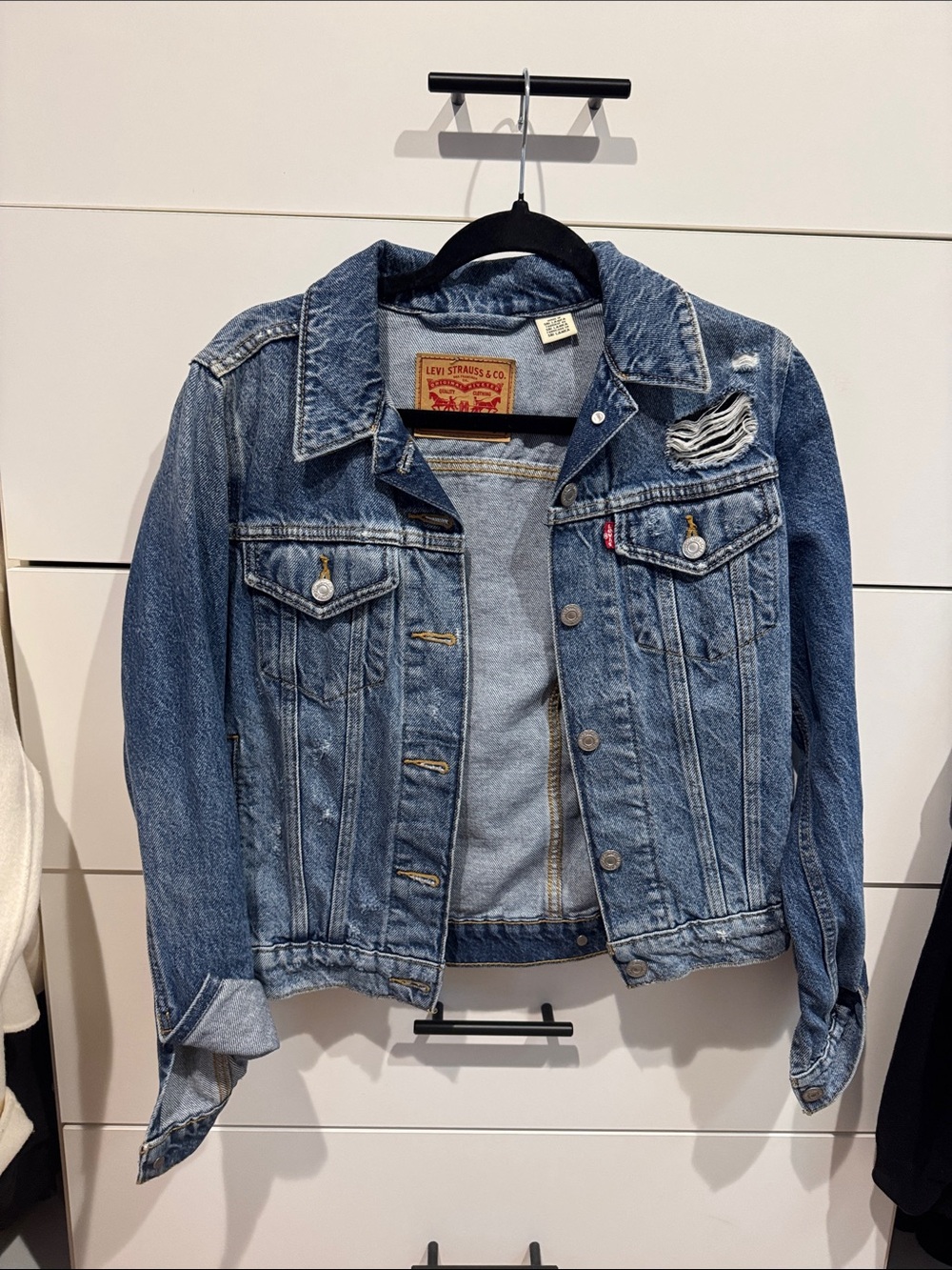 Levi's Distressed Blue Denim Jacket
